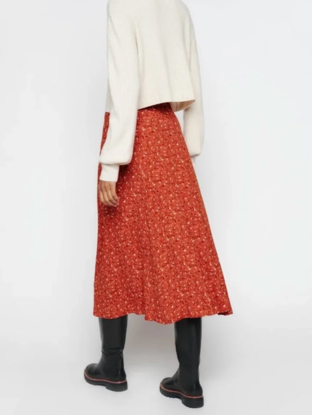 NEW Reformation Zoe Skirt Balsam 2 - Picture 4 of 9